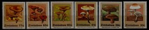 Zimbabwe 658-63 MNH Mushrooms SCV10.10