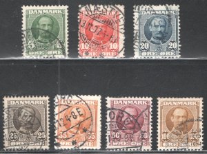 Denmark #72-8  Used, F/VF,  CV $24.70  ...   1670075