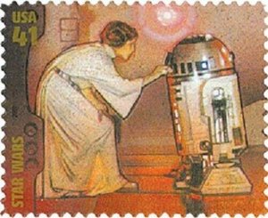 2007 41c Star Wars, 30th Anniversary, Princess Leia, R2D2 Scott 4143f Mint VF NH
