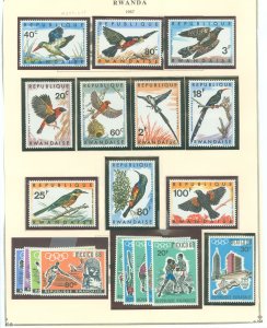 Rwanda #239/254 Mint (NH) Single (Complete Set) (Olympics)