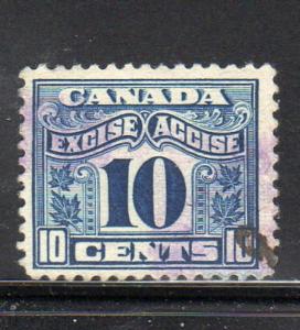 CANADA #FX42  1915  10c  TWO LEAF  EXCISE TAX       F-VF USED  b