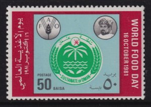 Oman 1981 World Food Day Mint MNH SG 246 SC 215