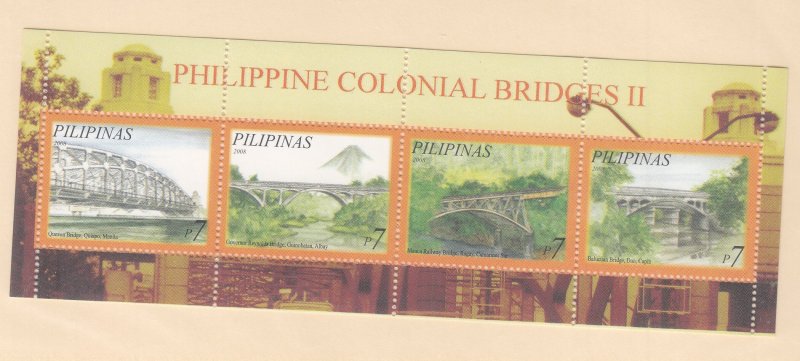 Philippines: Sc #3157, MNH, S/S, Colonial Bridges (S18903)