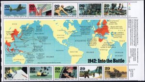 Scott #2697 1942: Into the Battle Sheet of 10 Stamps - MNH