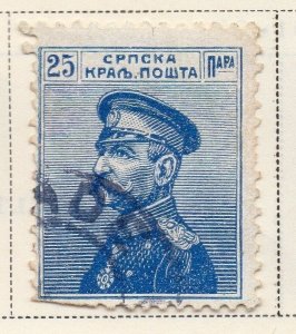 Serbia 1911-12 Early Issue Fine Used 25p. 008296