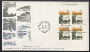 Canada Scott 594 UR FDC - 1972-77 Landscape Definitive