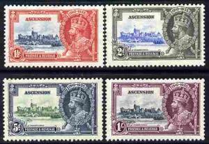 Ascension 1935 KG5 Silver Jubilee set of 4 mounted mint, ...