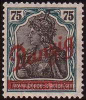 Danzig SG#33 Mint - 1920 75pf.  - Numbers - Values and