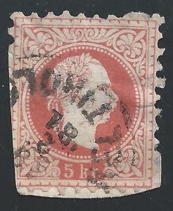 Austria #36 5kr Emperor Franz Josef