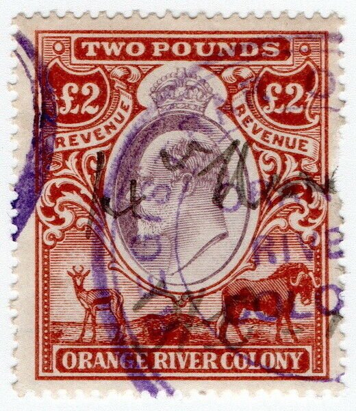 (I.B) Orange River Colony Revenue : Duty Stamp £2