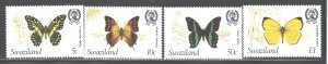 SWAZILAND 1982 BUTTERFLIES #399 - 402 MNH