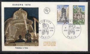 France 1978 Europa Architecture FDC