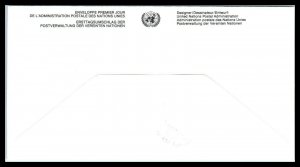 1993 UNITED NATIONS FDC Cover - Endangered Species Block 4, Geneva 2 T13 