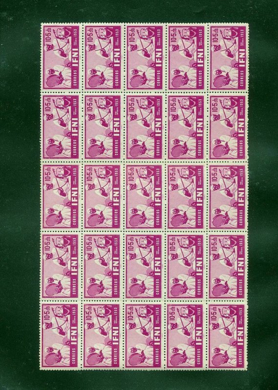 Spain Ifni 1953 Music Child Welfare Blocks MNH(75 stamps) (KA691