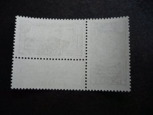 Stamps - Poland - Scott# 1005c - Mint Never Hinged Part Set of 2 Stamps + Tab