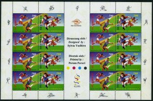 Indonesia 1717-1720a sheets,MNH.Michel 1716-1719. Southeast Asia Games,1997. 