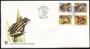 SA-Venda 96-99, FDC. Michel 66-69. Frogs 1982.