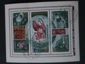 ​RUSSIA-1973-SPACE PROGRAMS CTO WITH FIRST DAY POSTAL FANCEY CANCEL S/S -VF