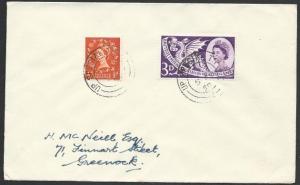 GB 1958 cover - UP SPECIAL TPO railway cancel..............................50352