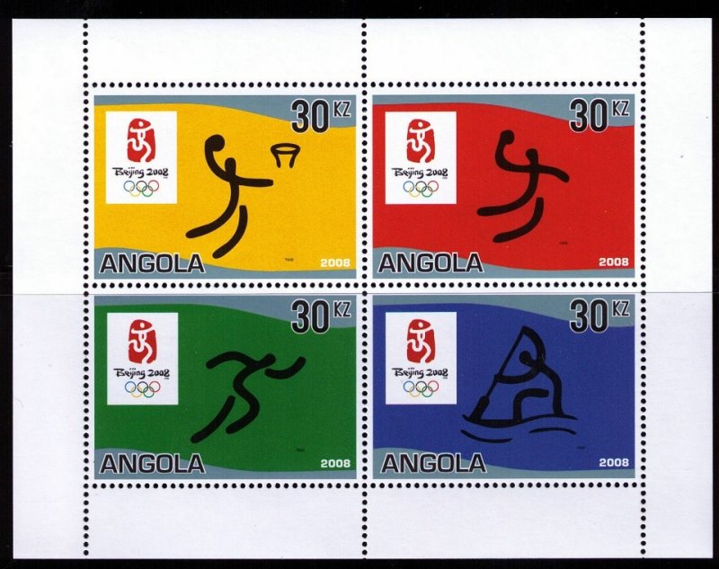 2007 Angola 1787-1790KL 2008 Olympic Games in Beijing 10,00 €