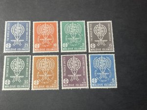 MALDIVE ISLANDS # 87-94-MINT/NEVER HINGED----COMPLETE SET----1962