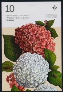 Canada 2900a Booklet MNH Flowers, Hydrangeas
