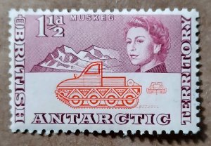 British Antarctic Territory #3 1½p Muskeg & Queen Elizabeth II MNH (1963)