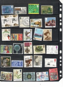 GREAT BRITAIN COLLECTION ON STOCK SHEET MINT/USED