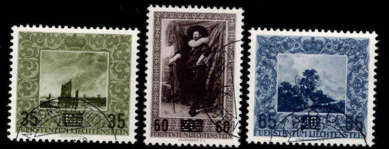 LIECHTENSTEIN Scott 281-283 Used surcharged semi-postal set