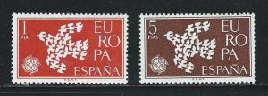 Spain 1010-11 1961 Europa set MNH