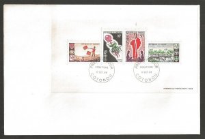 1966 Dahomey Scouts semaphore SS FDC