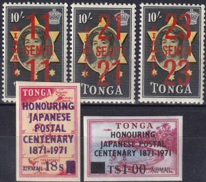 Tonga #C37-9, C90-91   MNH CV $5.15 (Z7144)