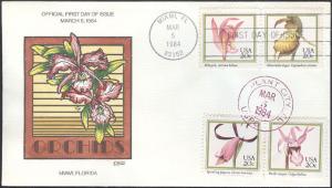 #2076-79 Orchids Collins FDC