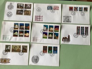 Liechtenstein 1978 postal stamps covers 8 items Ref A1380