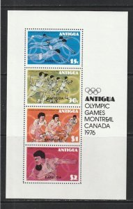 1976 Antigua - Sc 437a - MNH VF - 1 SS - Olympics