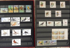 COLLECTION OF BIRDS MNH STAMPS FROM DIFF. COUNTRIES IN AN ALBUM - 210 STAMPS