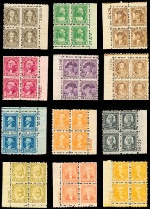 U.S. PLATE BLOCKS 704-15  Mint (ID # 106055)- L