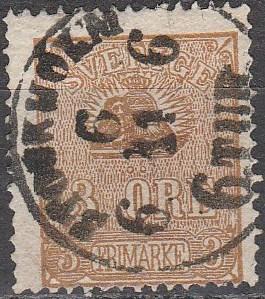 Sweden #13  F-VF Used CV $14.00 (A17014)