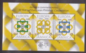 Jamaica # 1015a, Europa 50th Stamp Anniversary, NH, 1/2 Cat