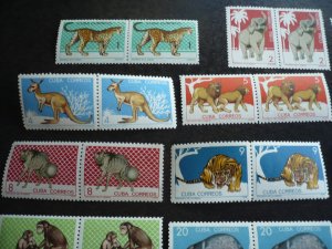 Stamps - Cuba-Scott#888-893,895-899,901-905,907- MH Part Set of 17 Stamps -Pairs