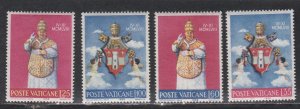 Vatican City # 250-253, Pope John XXIII, Mint NH, 1/2 Cat.