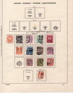 HUNGARY  1871-1920 OLD TIME COLLECTION WITH MANY BETTER STAMPS SEE SCANS