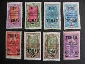 CHAD Sc 51-9 (no 57) MH white spots are album page adhesions check them out!