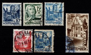 Germany [French Zone] Wurttemberg 1947 Value in ‘PF’, Part Set [Used]