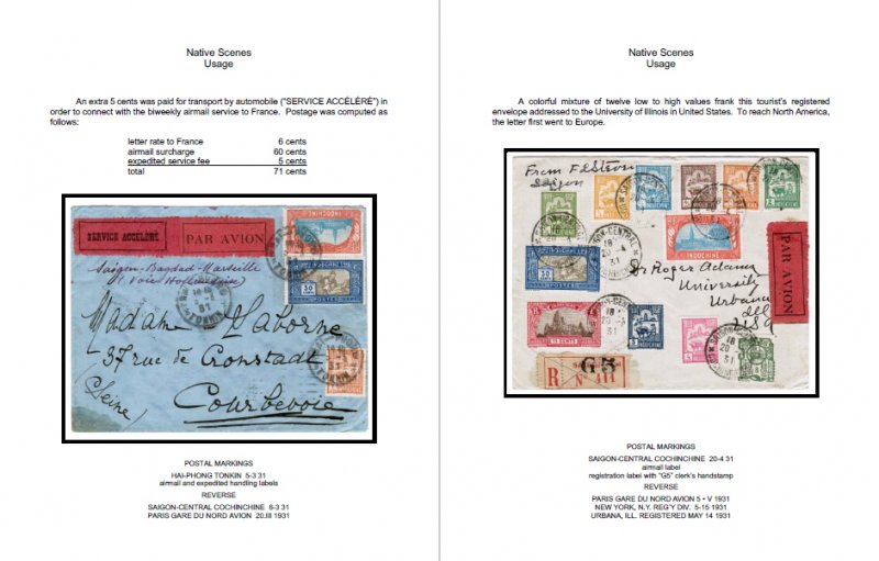 FRENCH INDOCHINA SPECIALIZED PDF STAMP ALBUM + POSTAL CATALOGUE (3400+ pages)