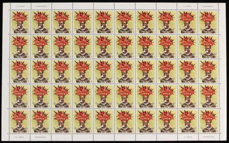 PAPUA NEW GUINEA 1977 Headdresses set sheets. MNH **. SG cat £150+. FV K265.  