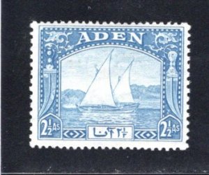 Aden #5    F/VF, MH, Original Gum, Hinged, CV $7.25   .....   0020078