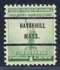 Haverhill MA, 899-71 Bureau Precancel, 1¢ National Defense