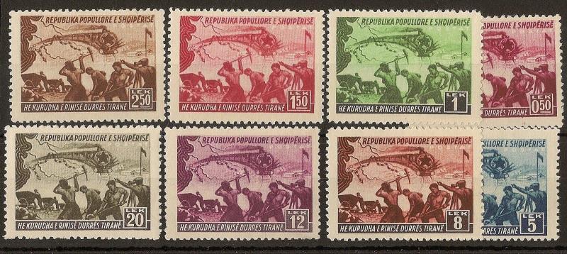 Albania 1948 Durres-Tirana Railway SG498-505 MNH Cat£100