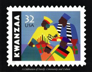 USPS 2nd Day Ceremony Program #3175 Kwanzaa African American Celebration Chicago